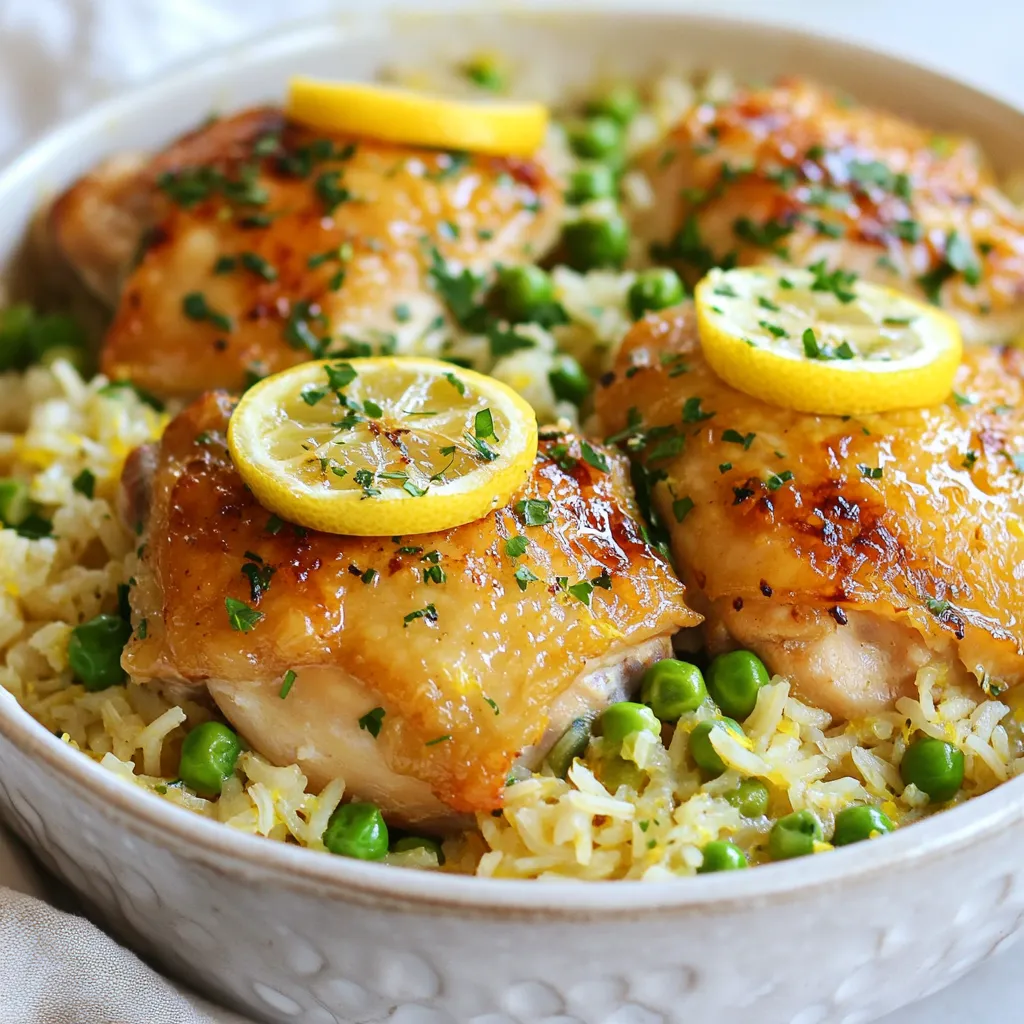 Einfaches One Pot Greek Lemon Chicken Rice Rezept