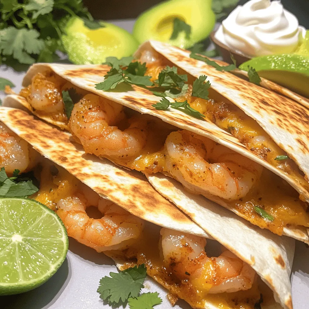 Knoblauchbutter Garnelen Quesadillas Lecker und Einfach