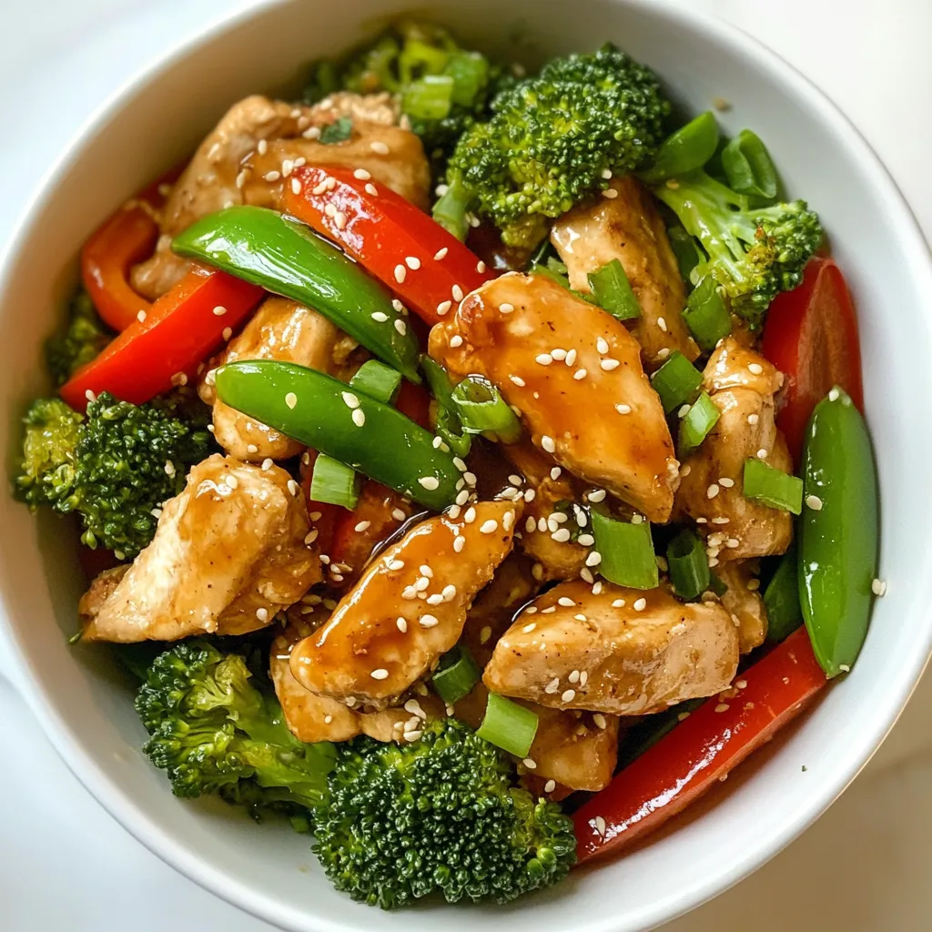Sesame Ginger Chicken Stir Fry Schnelle und Schmackhafte Mahlzeit