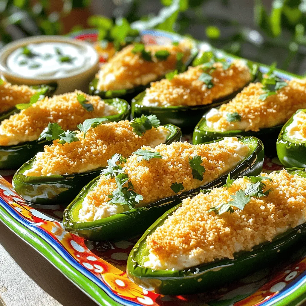 Baked Jalapeño Poppers Rösten für vollen Geschmack
