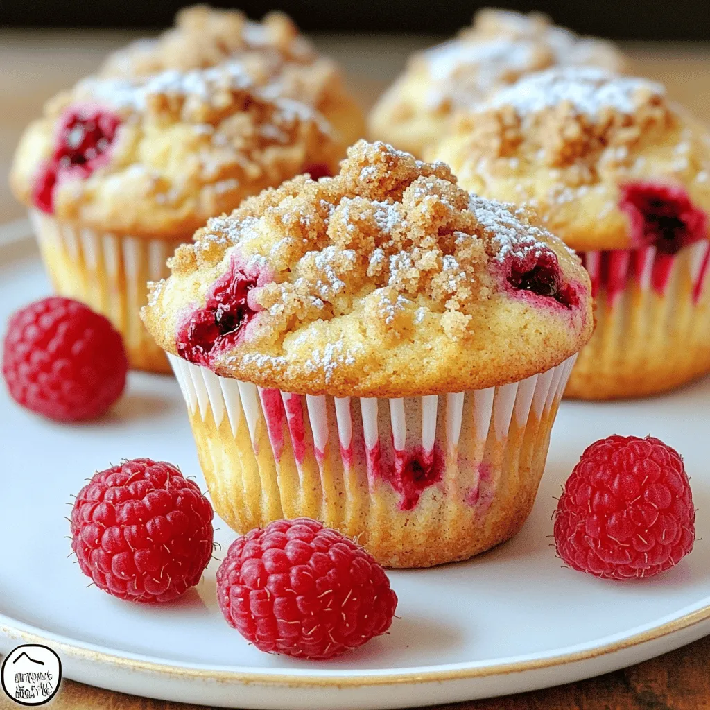 Almond Raspberry Streusel Muffins Einfache und Leckereien