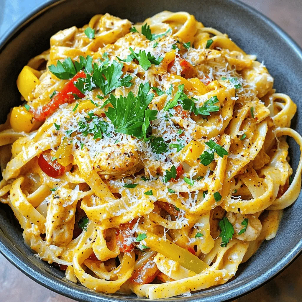 Cremige Cajun-Hühnchen-Pasta Schnelle und leckere Mahlzeit