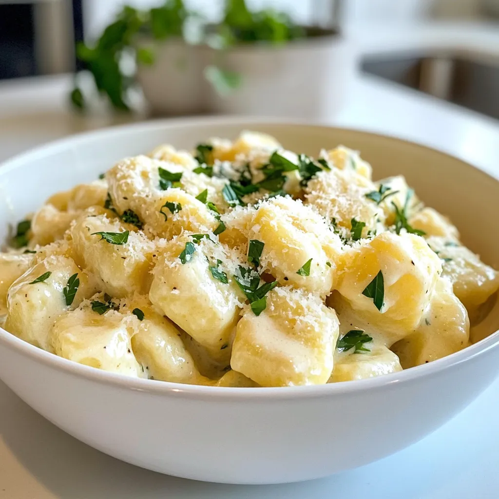 Blumenkohl-Gnocchi Alfredo Cremig und Köstlich