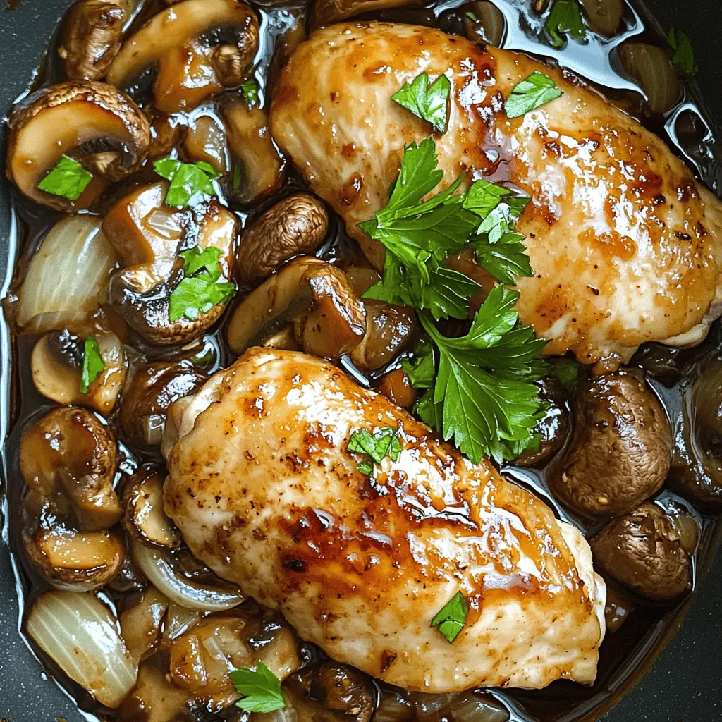 Für Hühnchen Marsala brauchst du: