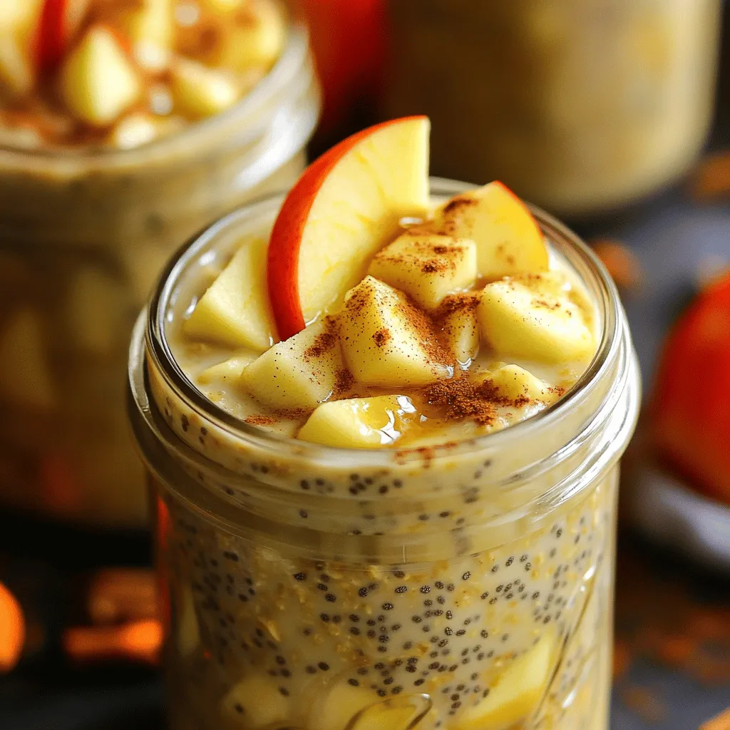 Cinnamon Apple Overnight Oats Einfache und Gesunde Wahl