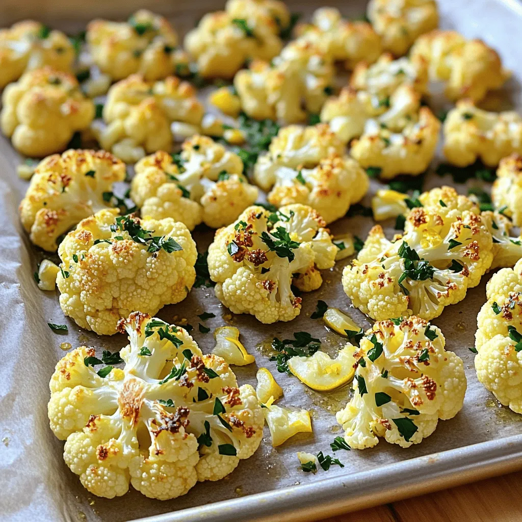 Knoblauch-Kräuter-Rösten Blumenkohl Gesund Genießen