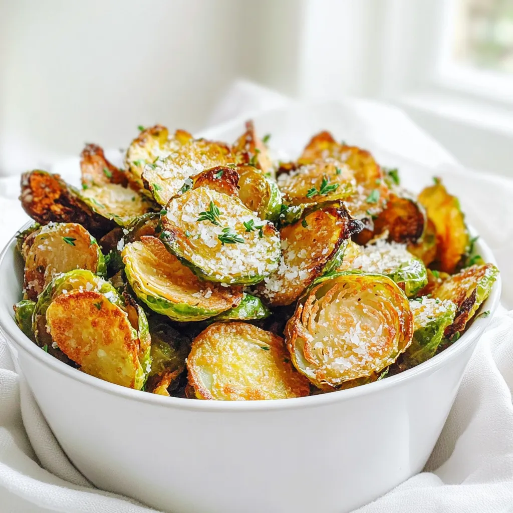 Knusprige Brussels Sprout Chips Air Fryer Rezept