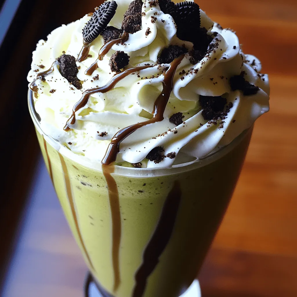 Cookies &#038; Cream Matcha Frappe Einfaches Rezept