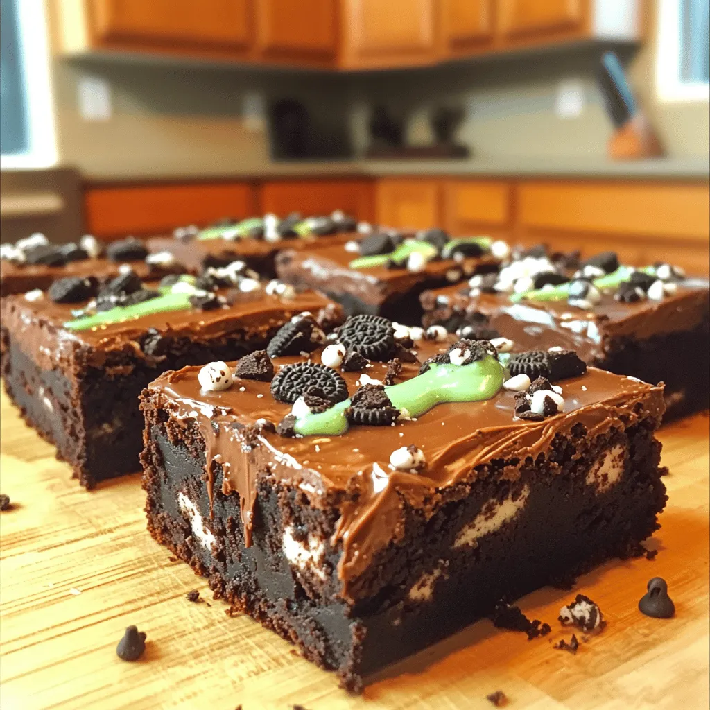 Schokoladen-Minz-Oreo-Brownies Himmel voller Genuss