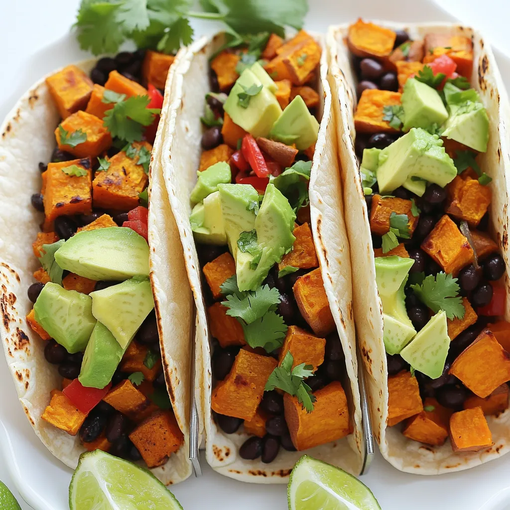 Sheet Pan Sweet Potato Black Bean Tacos Leckerer Genuss