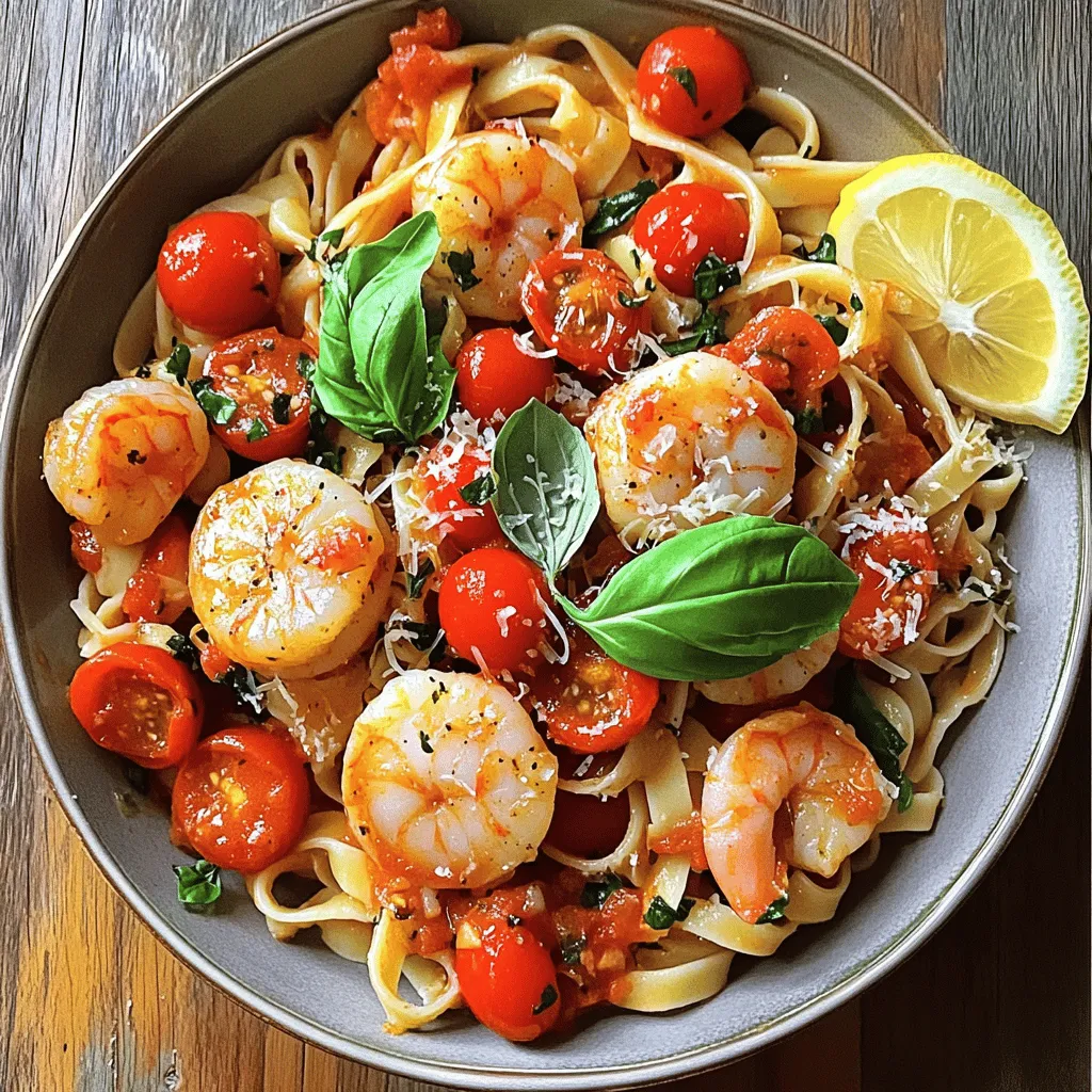 Spicy Scallop and Shrimp Linguine Einfache Rezeptidee
