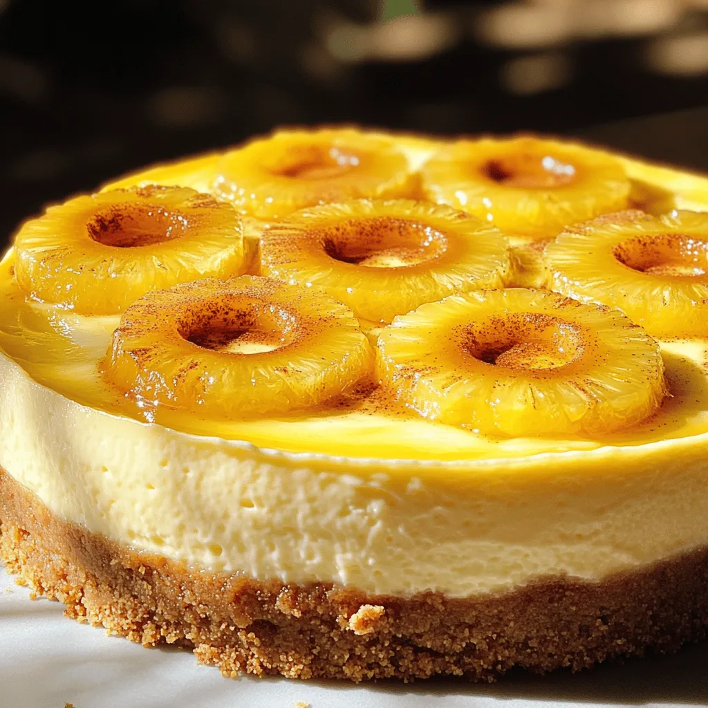 Für diesen einfachen Ananas-Unten-Cheesecake brauchst du folgende Zutaten: