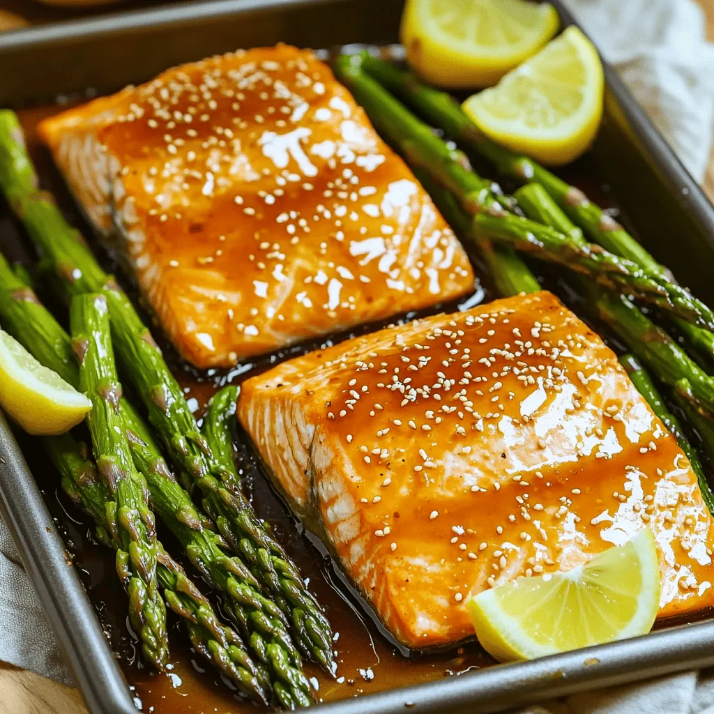 Blitzschnelles Sheet-Pan Honey Garlic Salmon &#038; Asparagus