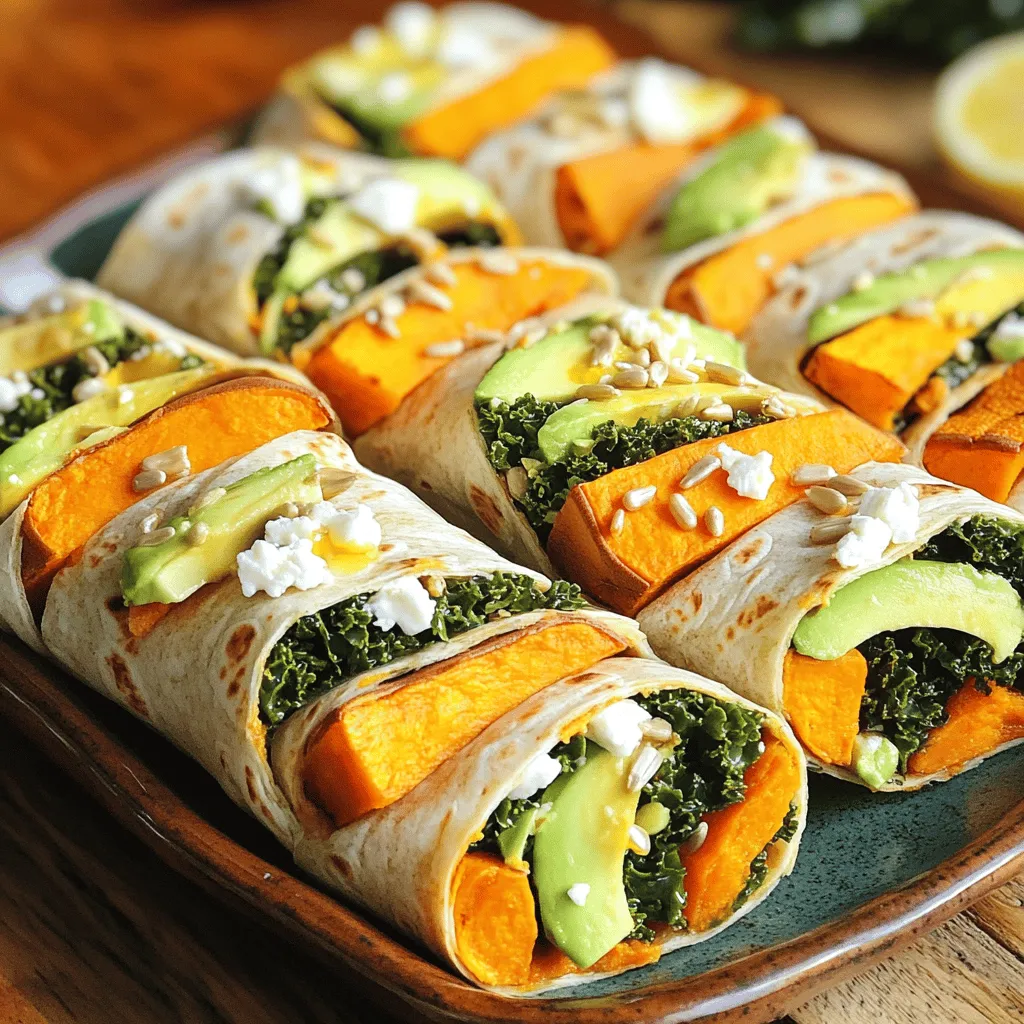 Süßkartoffel &#038; Grünkohl Power Wraps Lecker und Gesund
