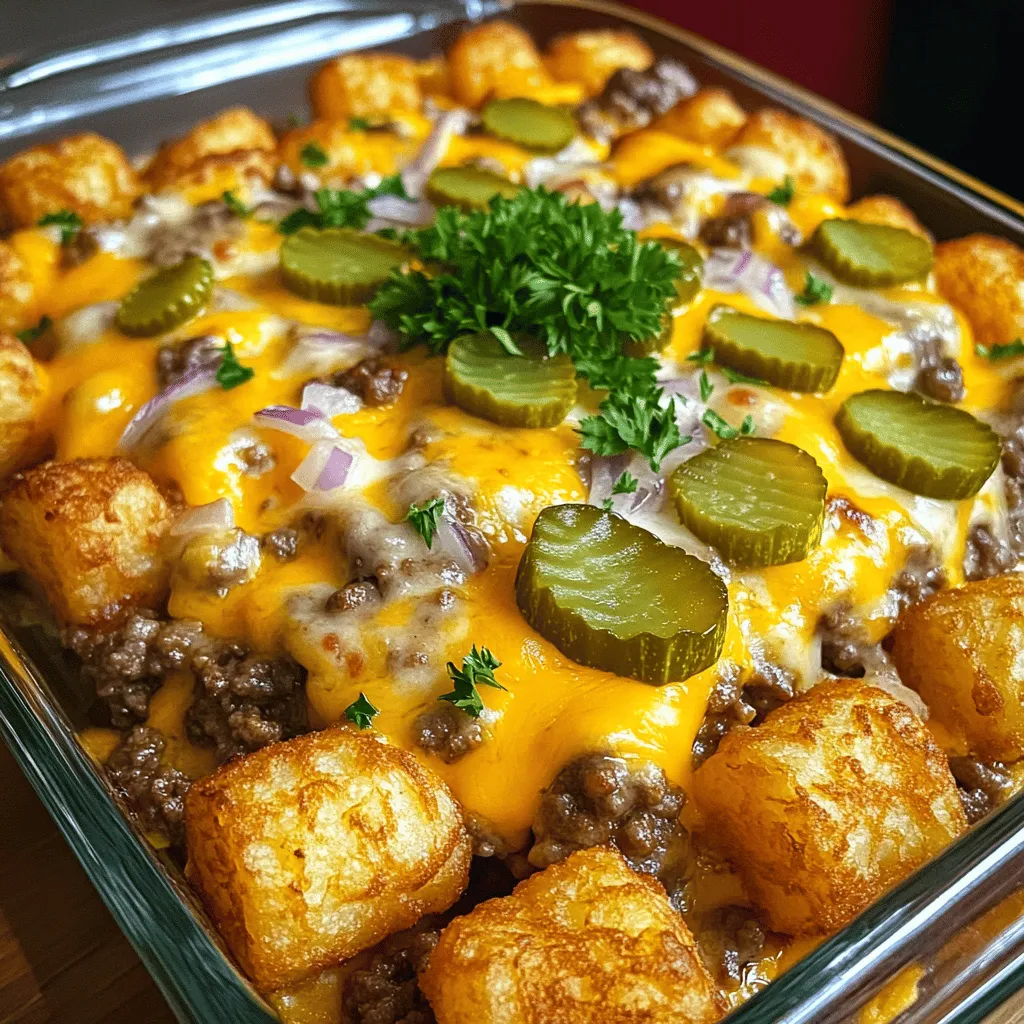 Cheeseburger Tater Tot Casserole Schnelle Gaumenfreude