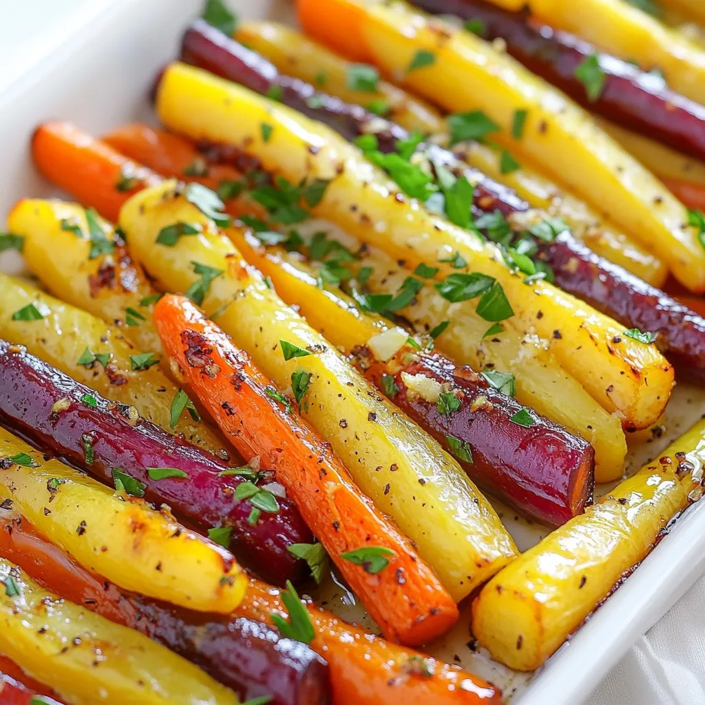 Knoblauchbutter-Röstkarotten Einfach köstlich genießen