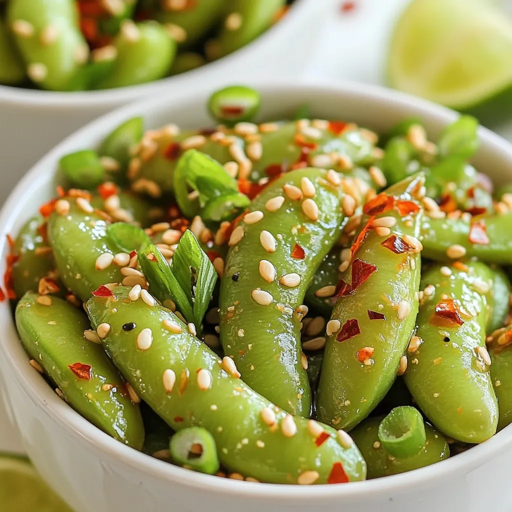Würzige Knoblauch-Edamame Einfache und leckere Snack