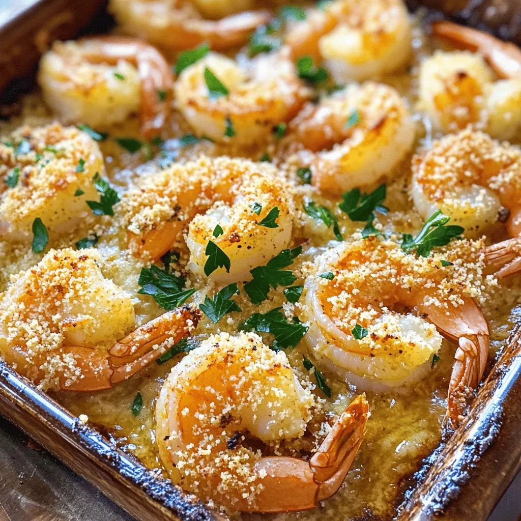 Garlic Parmesan Baked Shrimp Schnelle und einfache Speise