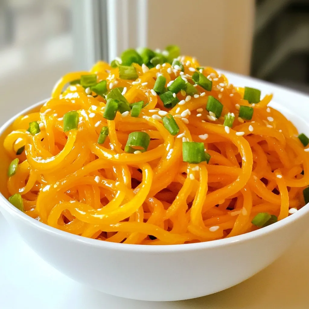 Orange Glazed Carrot Noodles Köstliches Rezept