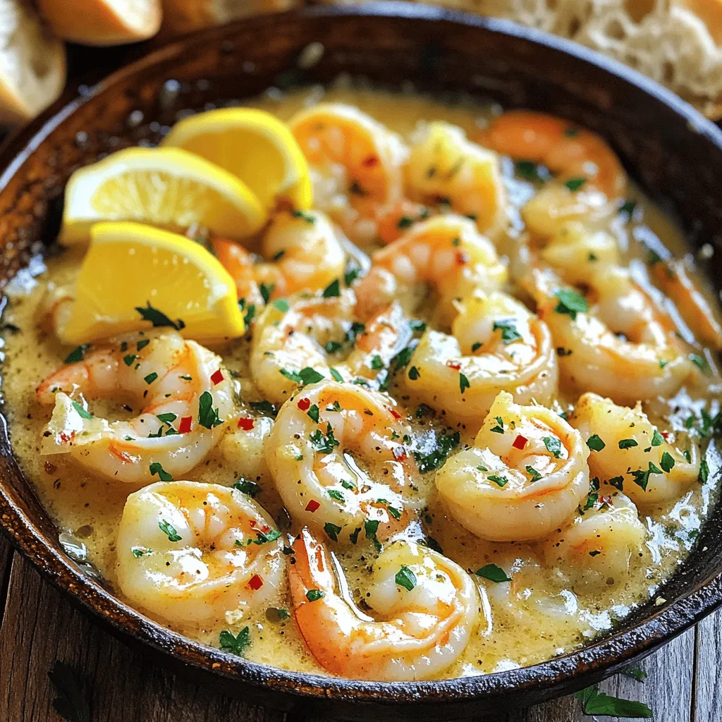 Garlic Butter Shrimp Skillet Einfache und schnelle Mahlzeit