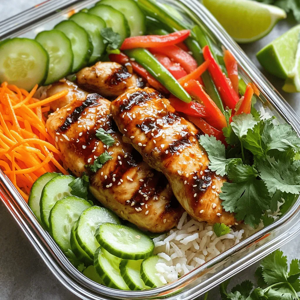 Vietnamesische Hühnchen-Mahlzeitenschalen Kraftvoll und Einfach