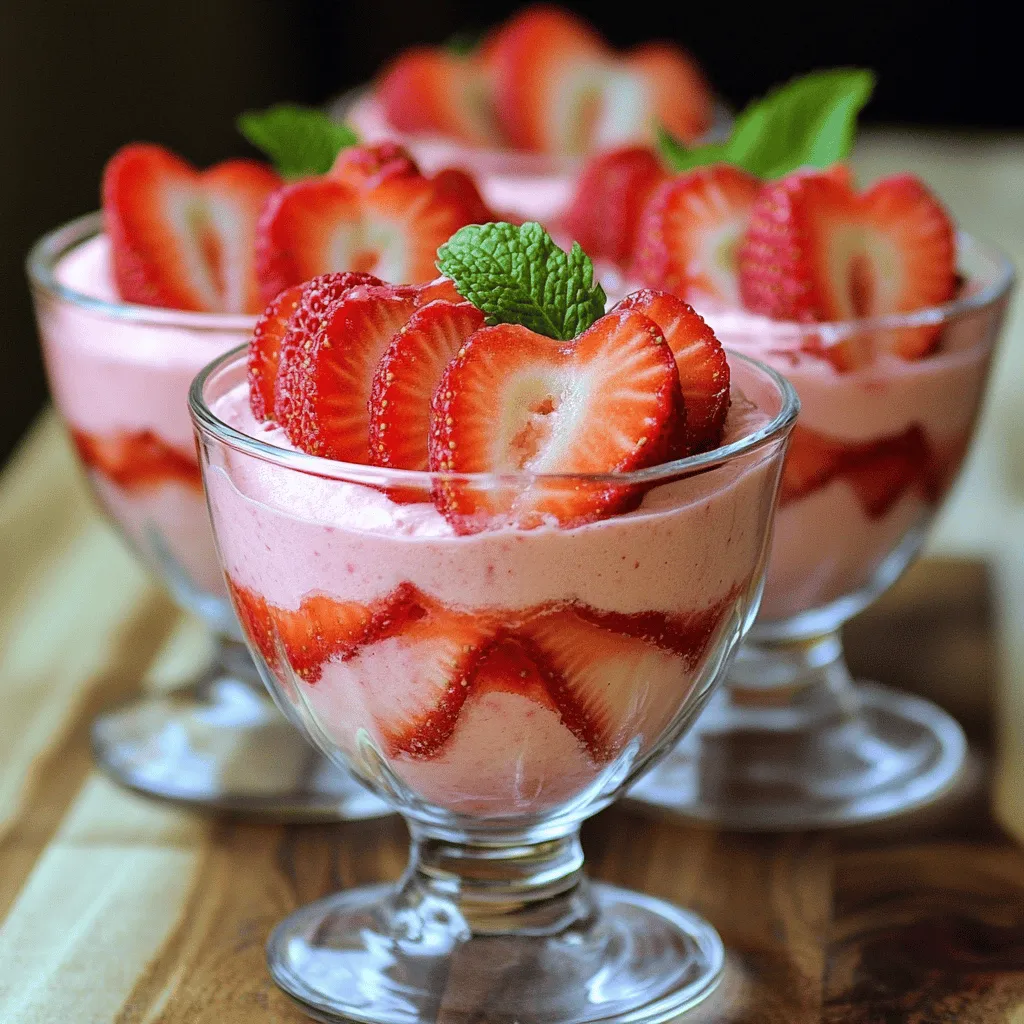 Für ein köstliches Erdbeer-Mousse benötigst du folgende Zutaten: