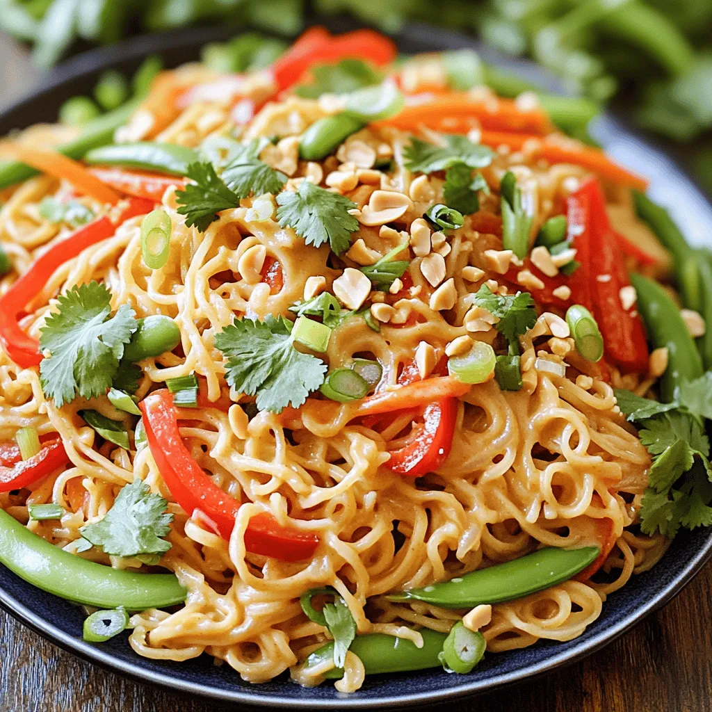 Spicy Peanut Dragon Noodles Einfache und leckere Mahlzeit