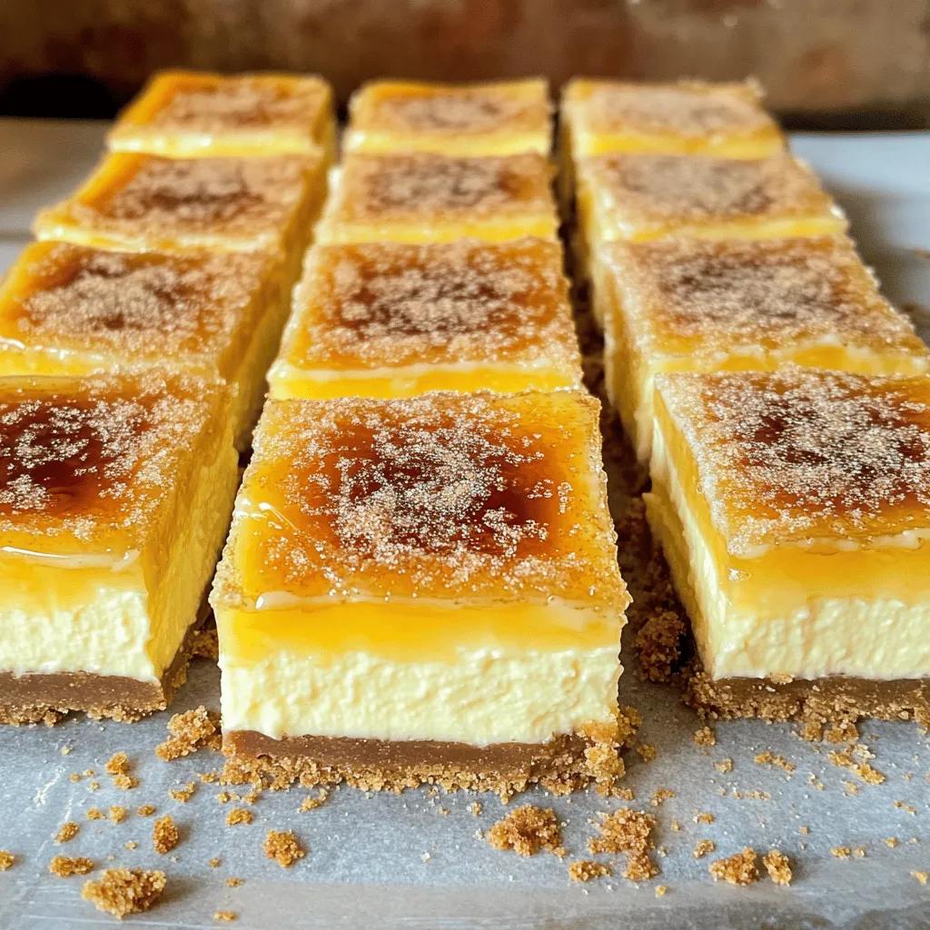 Crème Brûlée Cheesecake Bars Leckerer Genuss für Alle