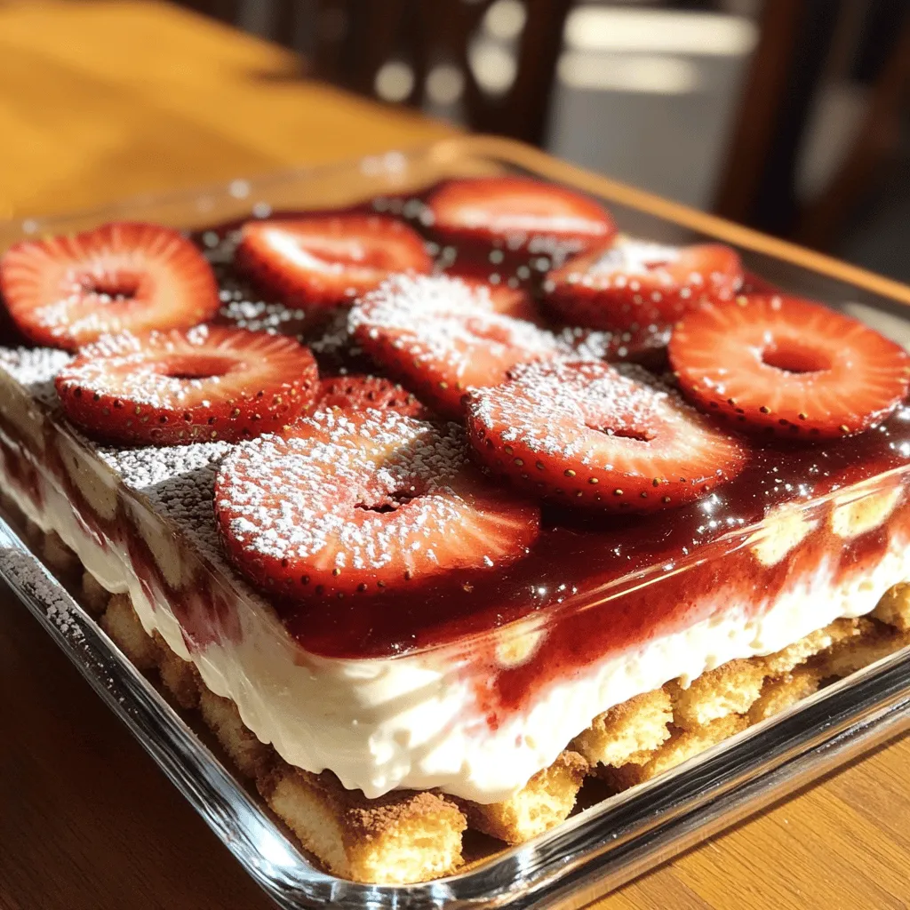 Leckeres Strawberry Tiramisu Einfaches Dessert Rezept