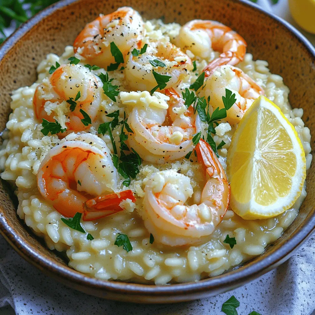 Cremiges Knoblauch-Garnelen-Risotto Einfaches Rezept