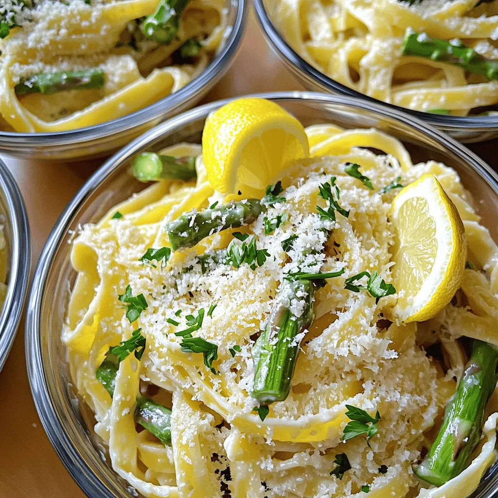 Lemon Parmesan Asparagus Pasta Schnelles und Leckeres Gericht