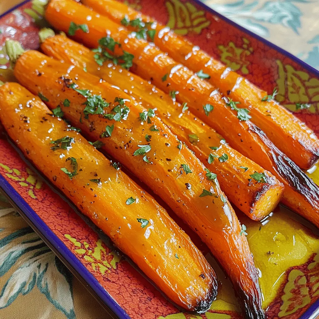 Honey Garlic Roasted Carrots Köstlich und Einfach Zubereiten