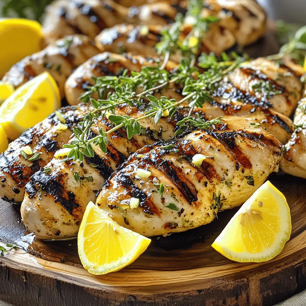 Lemon Herb Grilled Chicken Schnelle und köstliche Mahlzeit