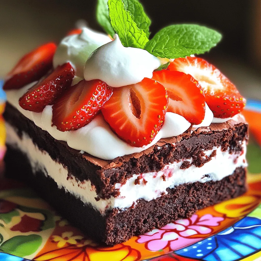 Brownie Strawberry Shortcake Leckerer Genuss für jeden