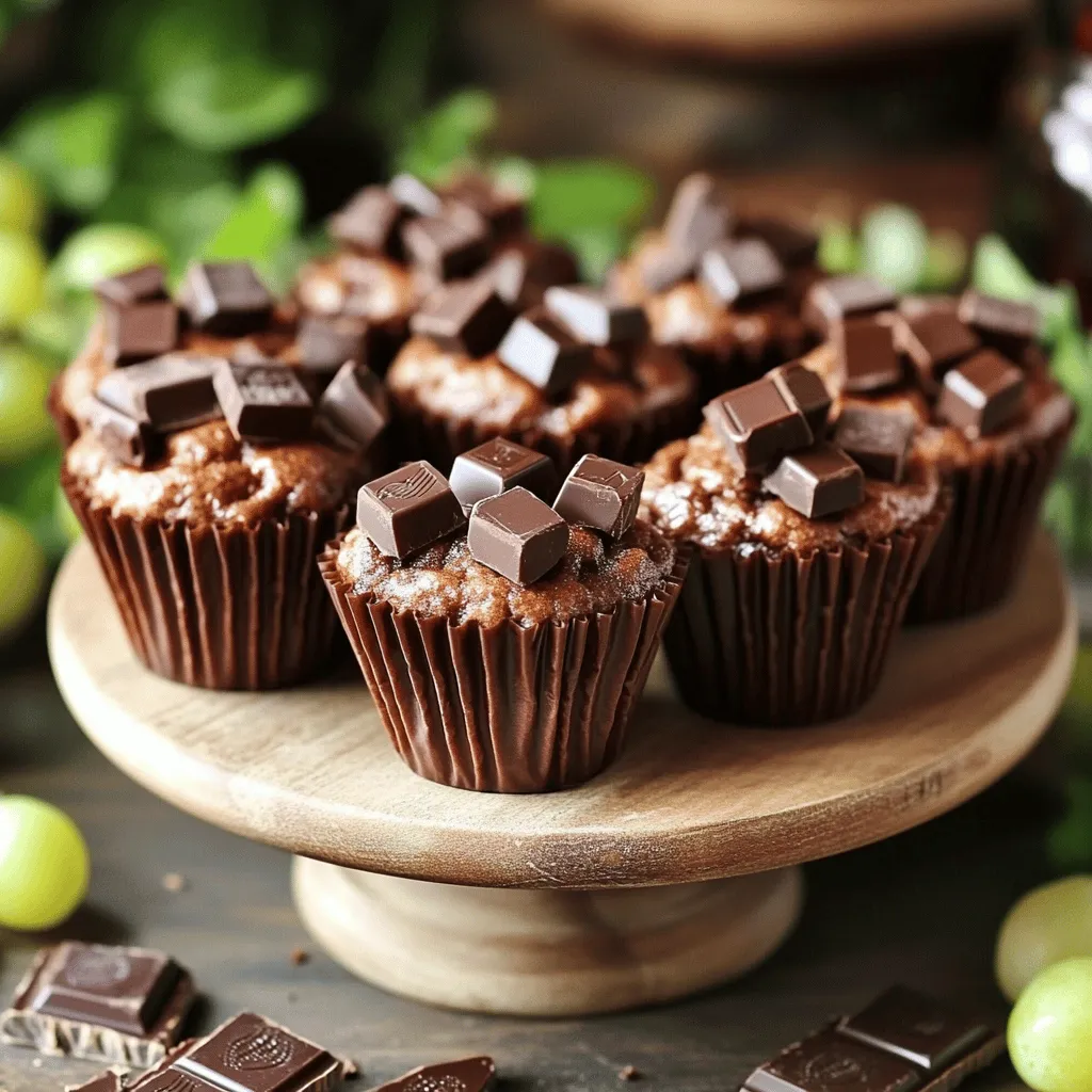 Gesunde Schokoladen-Mini-Muffins für puren Genuss