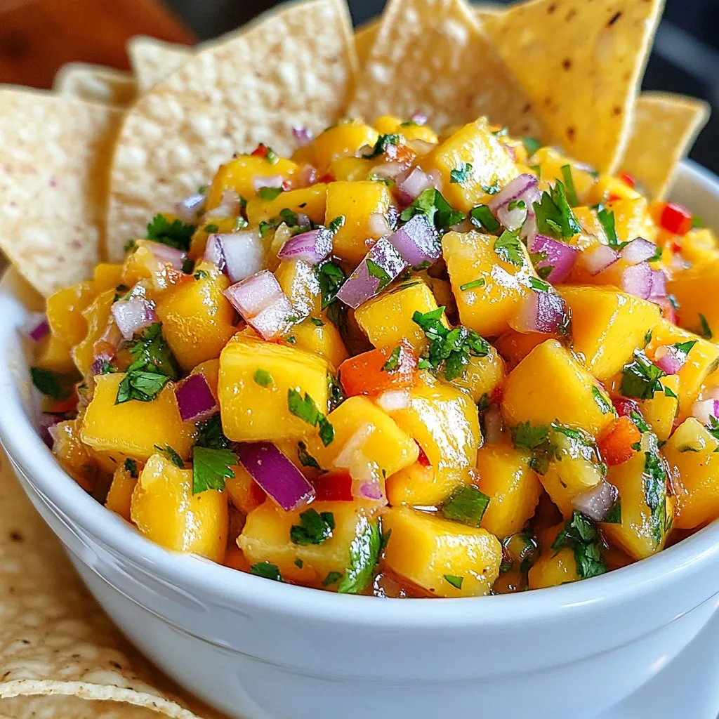 Spicy Mango Habanero Salsa Einfach und Würzig