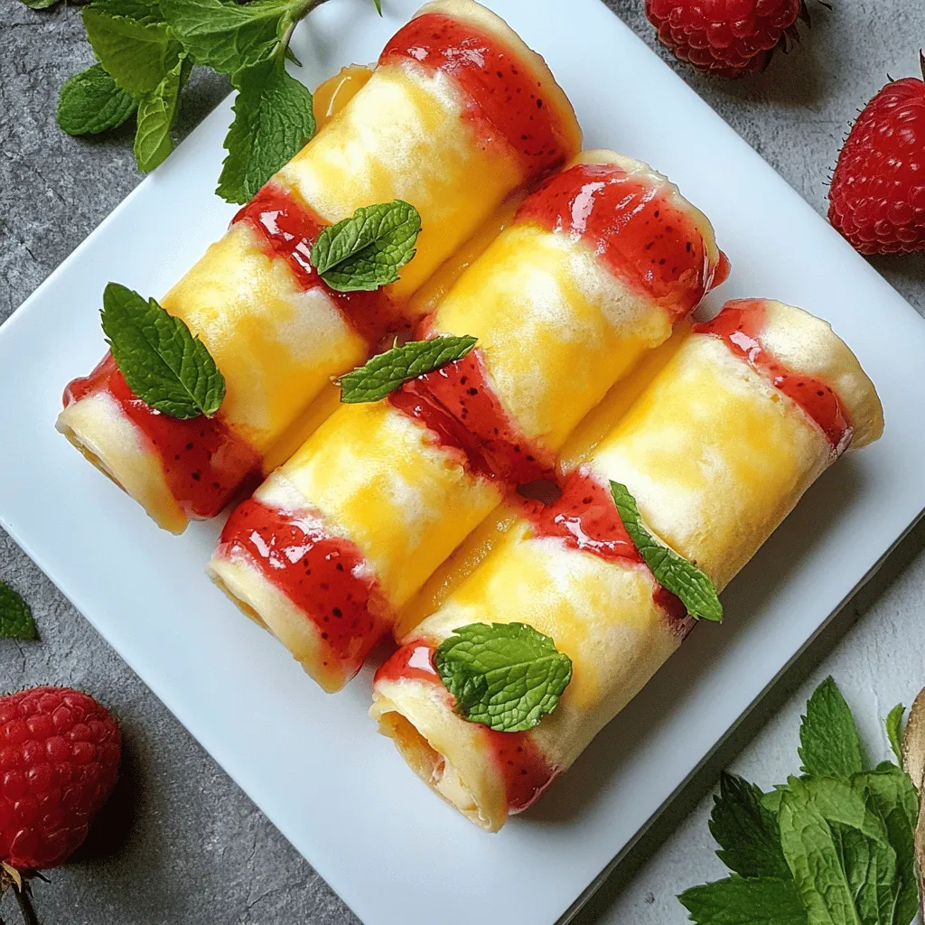 Einfache Erdbeer-Cheesecake-Rollen Rezept ohne Backen