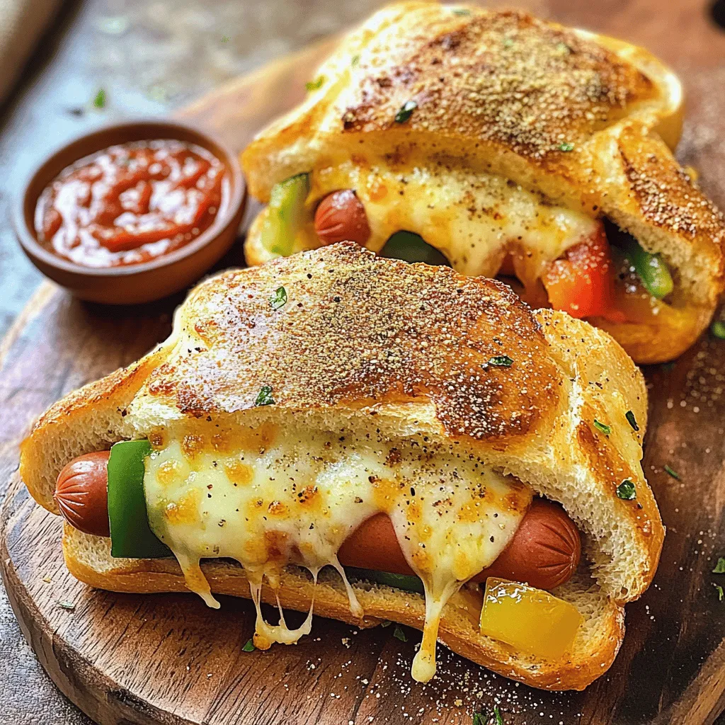 - 2 Hotdogwürstchen - 4 Scheiben Brot (nach Wahl: weiß, Vollkorn oder Sauerteig) - 1/2 Tasse Pizzasauce