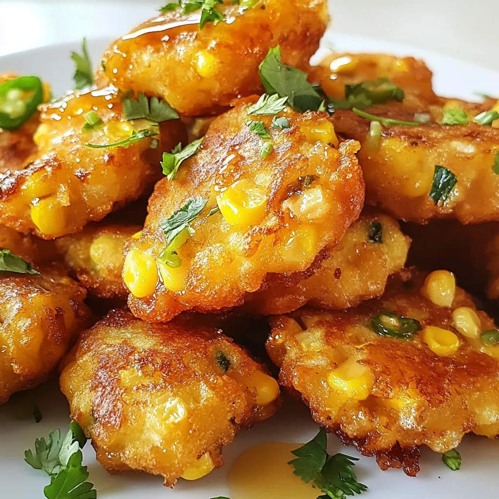Jalapeño Honey Corn Fritters Lecker und einfach zubereiten