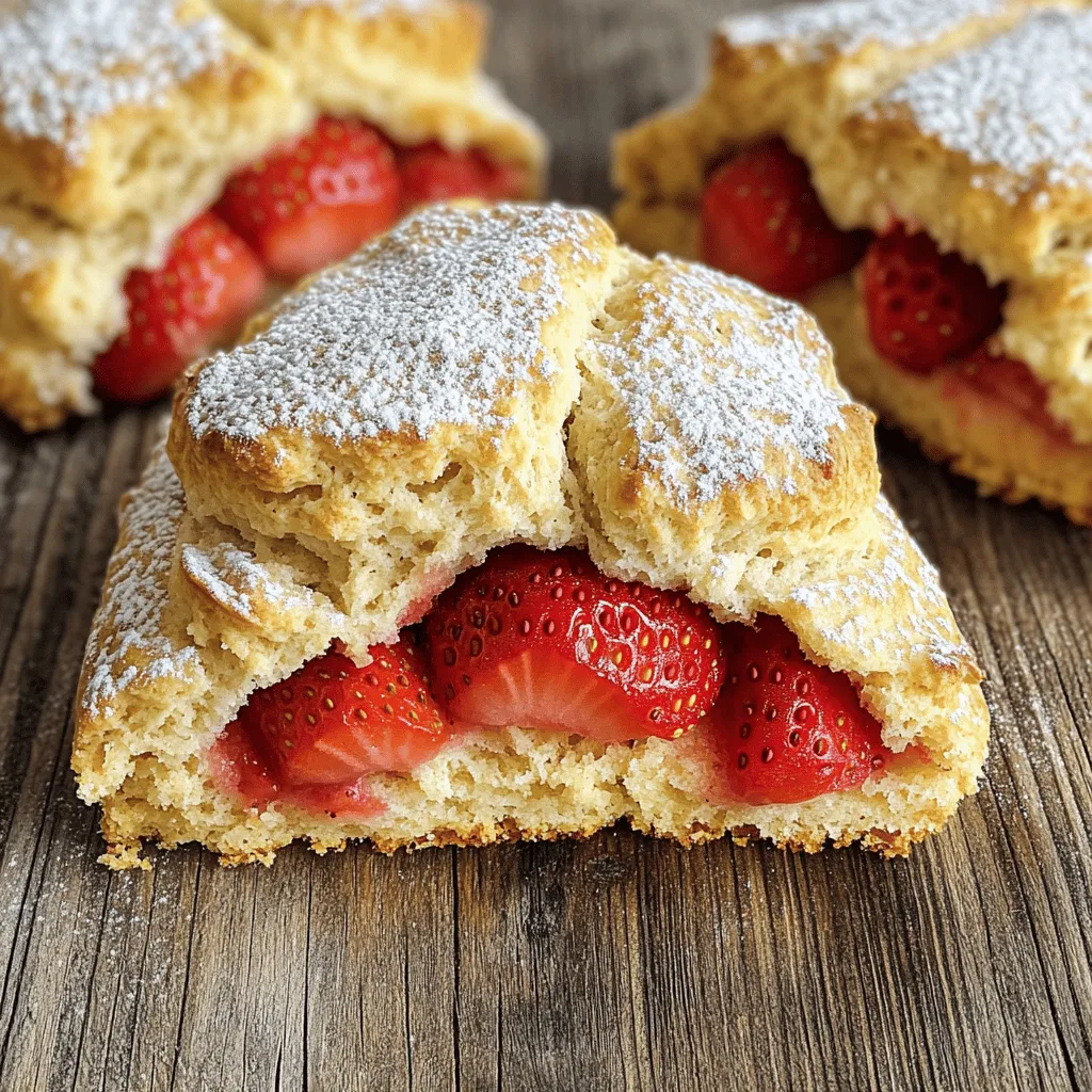Frische Erdbeer-Scones Einfaches Rezept für Genuss