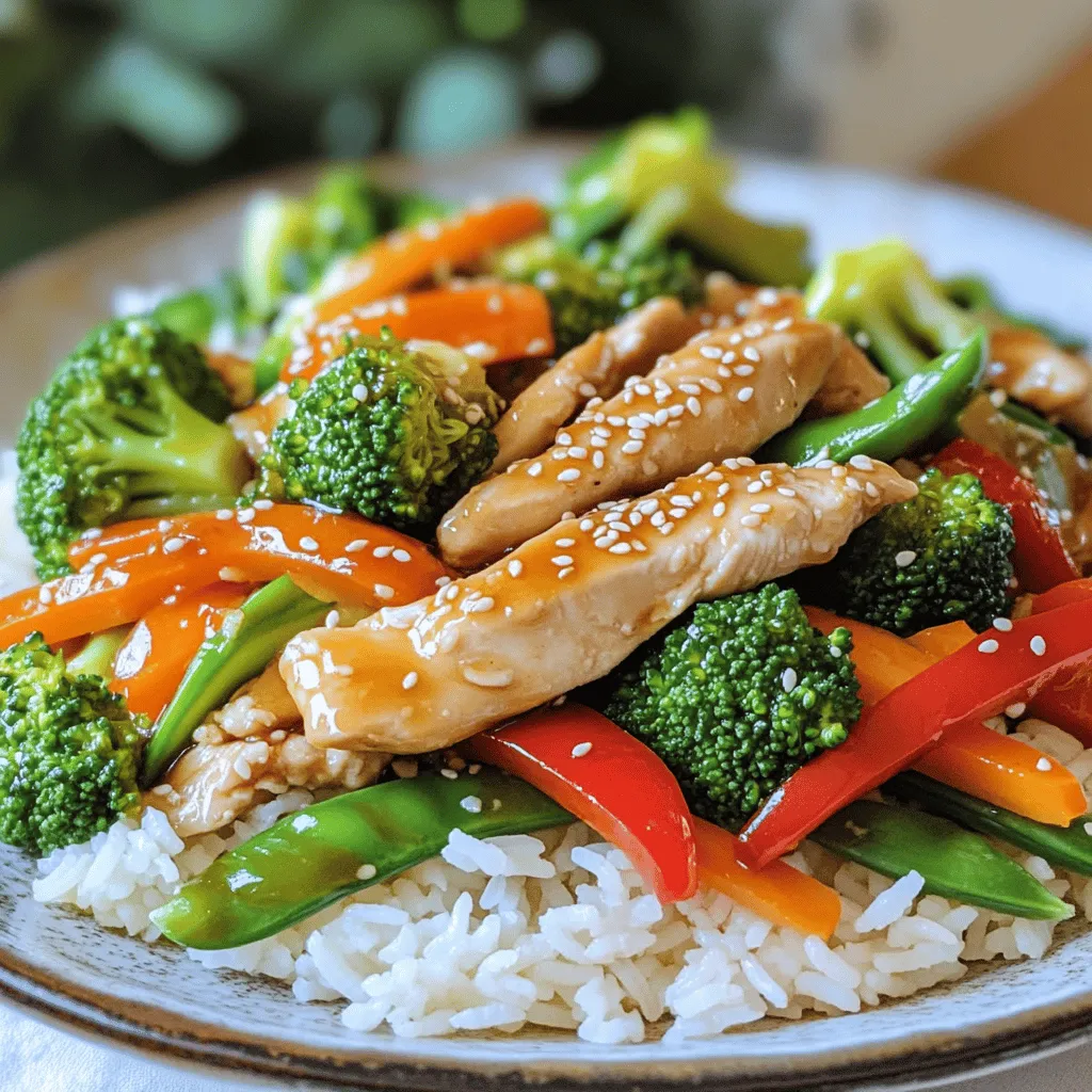 Sesame Ginger Chicken Stir Fry Einfache und Schnelle Mahlzeit