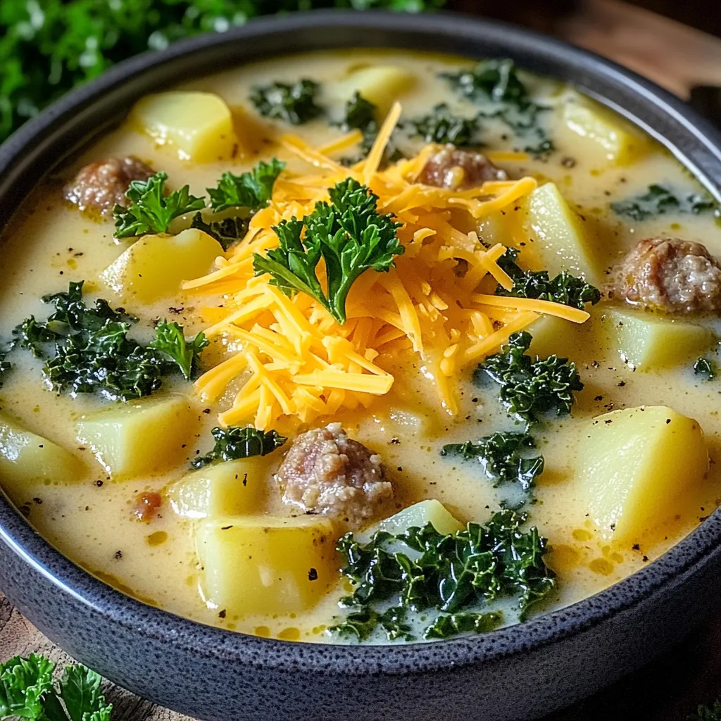 Slow Cooker Sausage Potato Soup Herzhaft und Einfach