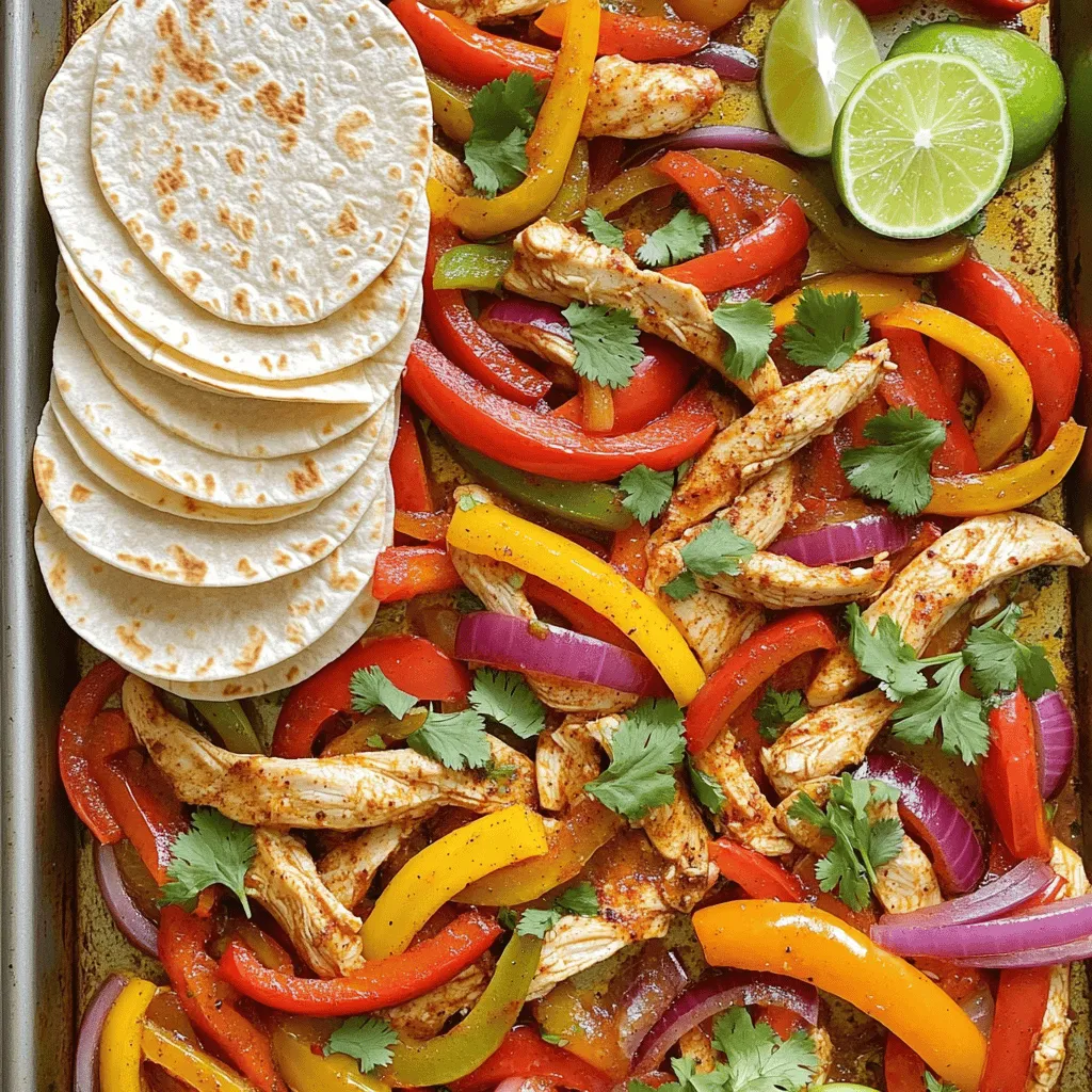 Fajita Chicken Sheet Pan Dinner Einfache und Leckereien