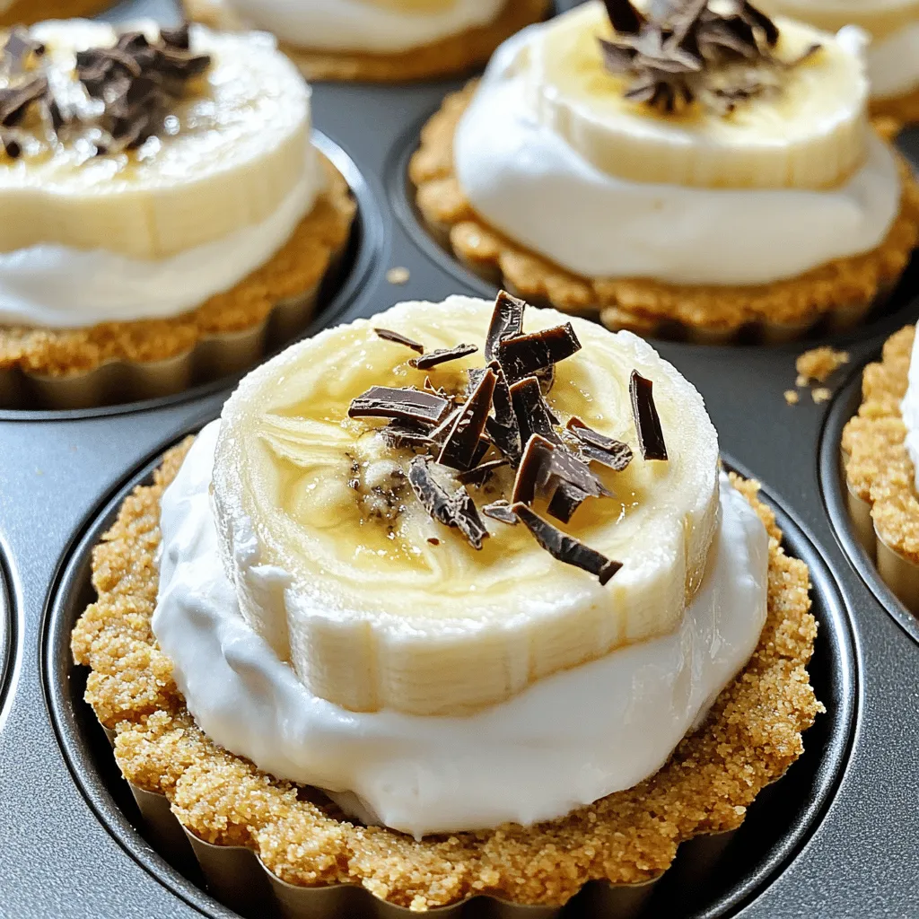 Einfache No-Bake Mini Bananencreme-Törtchen Rezept