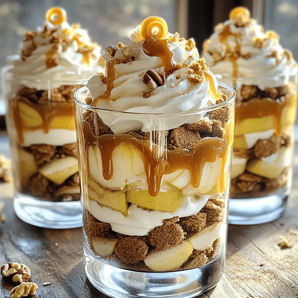 Caramel Apple Cinnamon Trifles Köstliche Dessertidee