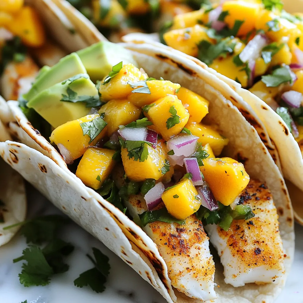 Mango Salsa Fish Tacos Köstlicher Sommergenuss