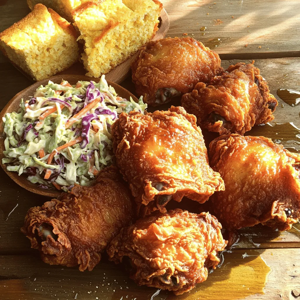 - 4 große Hähnchenschenkel (mit Knochen und Haut) - 1 Tasse Buttermilch - 1 Teelöffel scharfe Soße (optional)