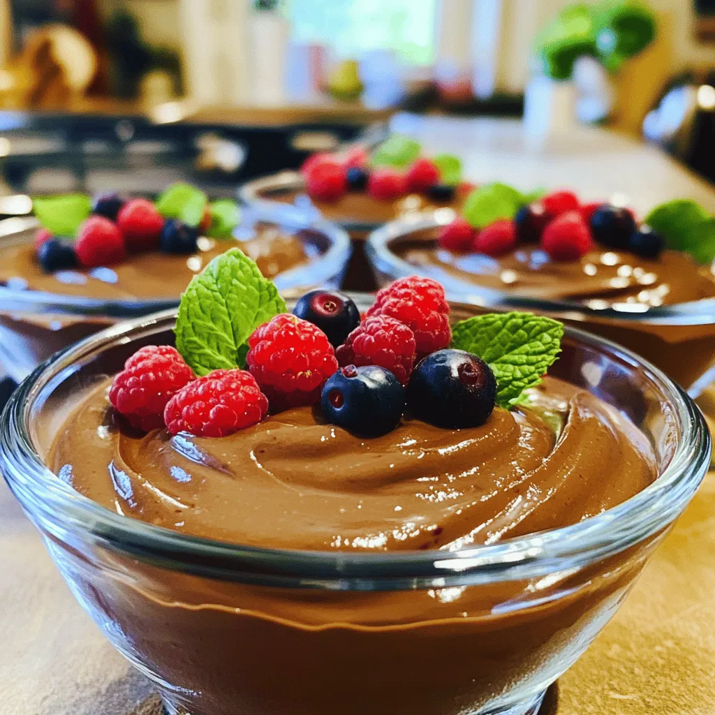 Schokoladen Avocado Mousse Cremig und Gesund Genießen