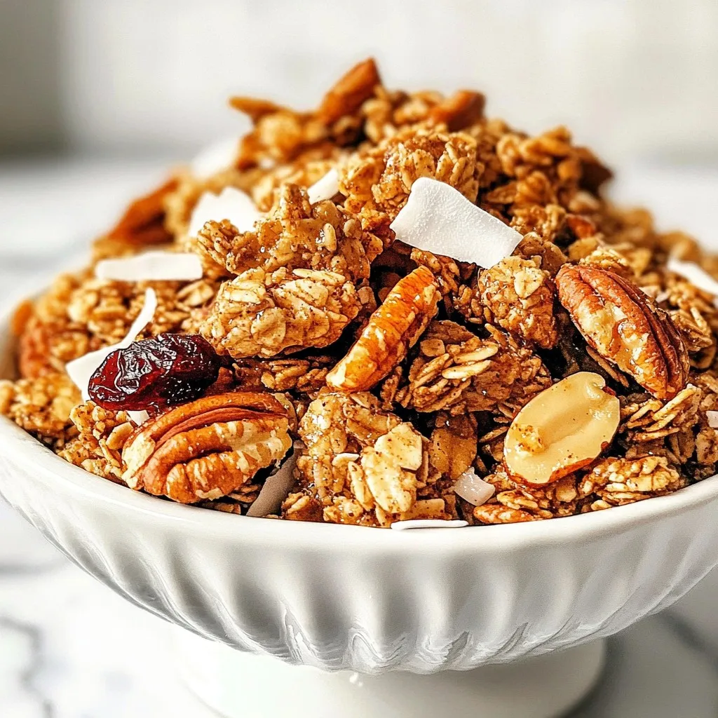 Maple Pecan Granola Clusters Einfache und gesunde Snacks