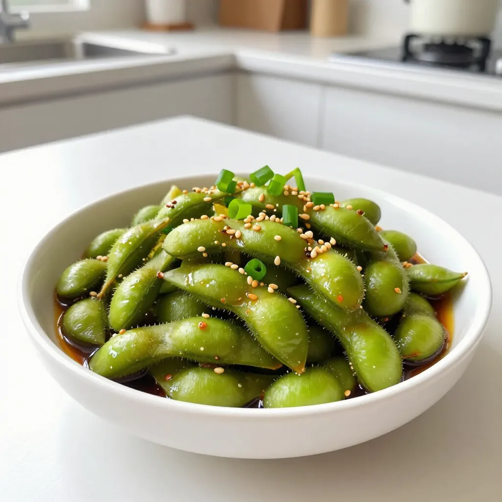 Leckeres Sweet Chili Garlic Edamame Einfaches Rezept